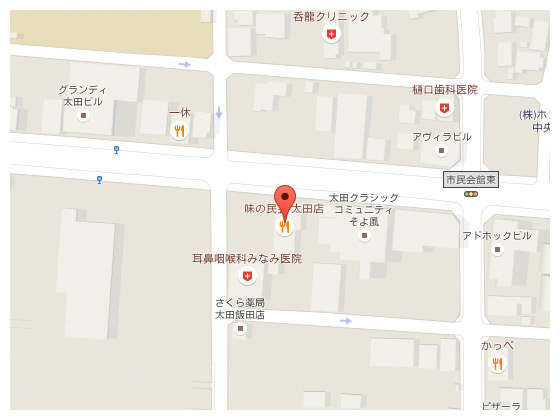 味の民芸 太田店